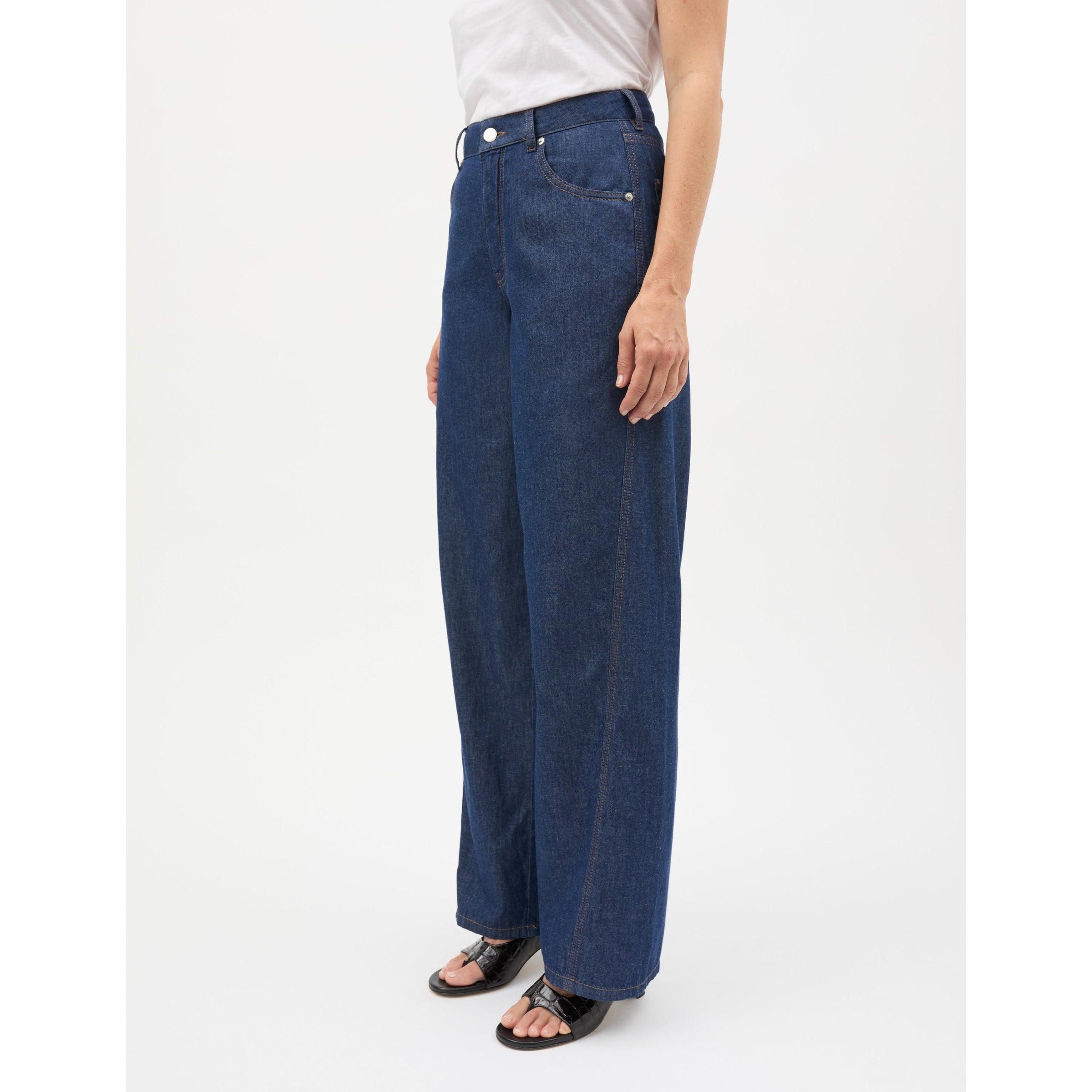 Mads Nørgaard, Air Denim Christel Jeans, Mid Blue Denim-Mads Nørgaard - Dame-Minlillebutik.dk