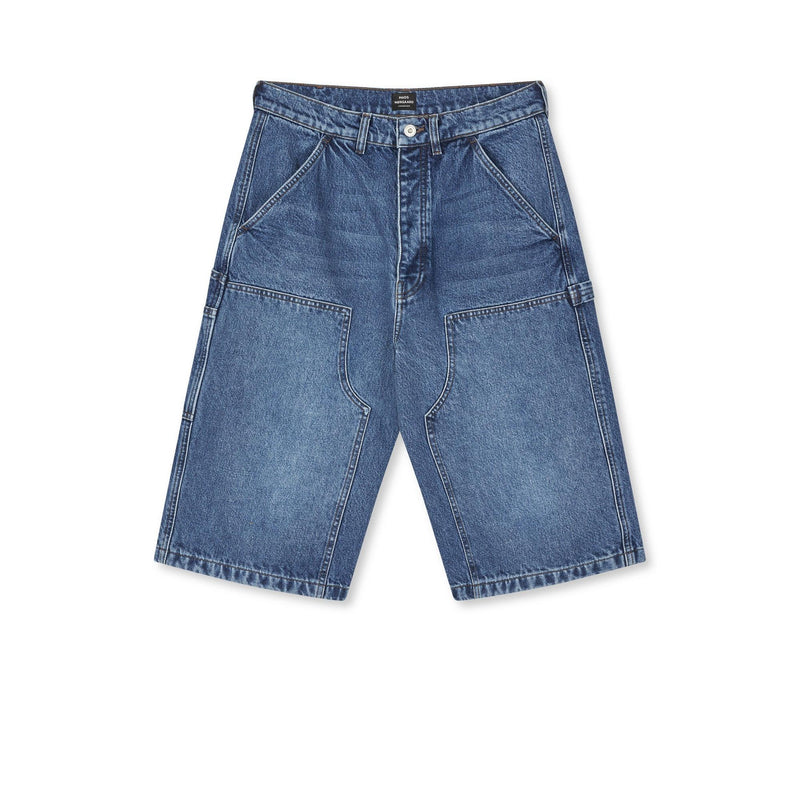Mads Nørgaard, Arizona Denim James Shorts, Mid Blue Stone Wash-Mads Nørgaard-Minlillebutik.dk