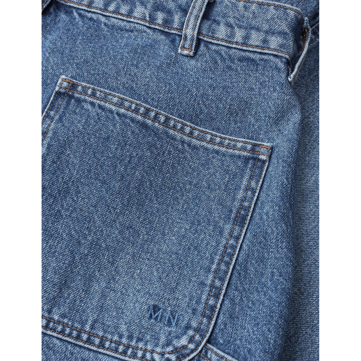 Mads Nørgaard, Arizona Denim James Shorts, Mid Blue Stone Wash-Mads Nørgaard-Minlillebutik.dk