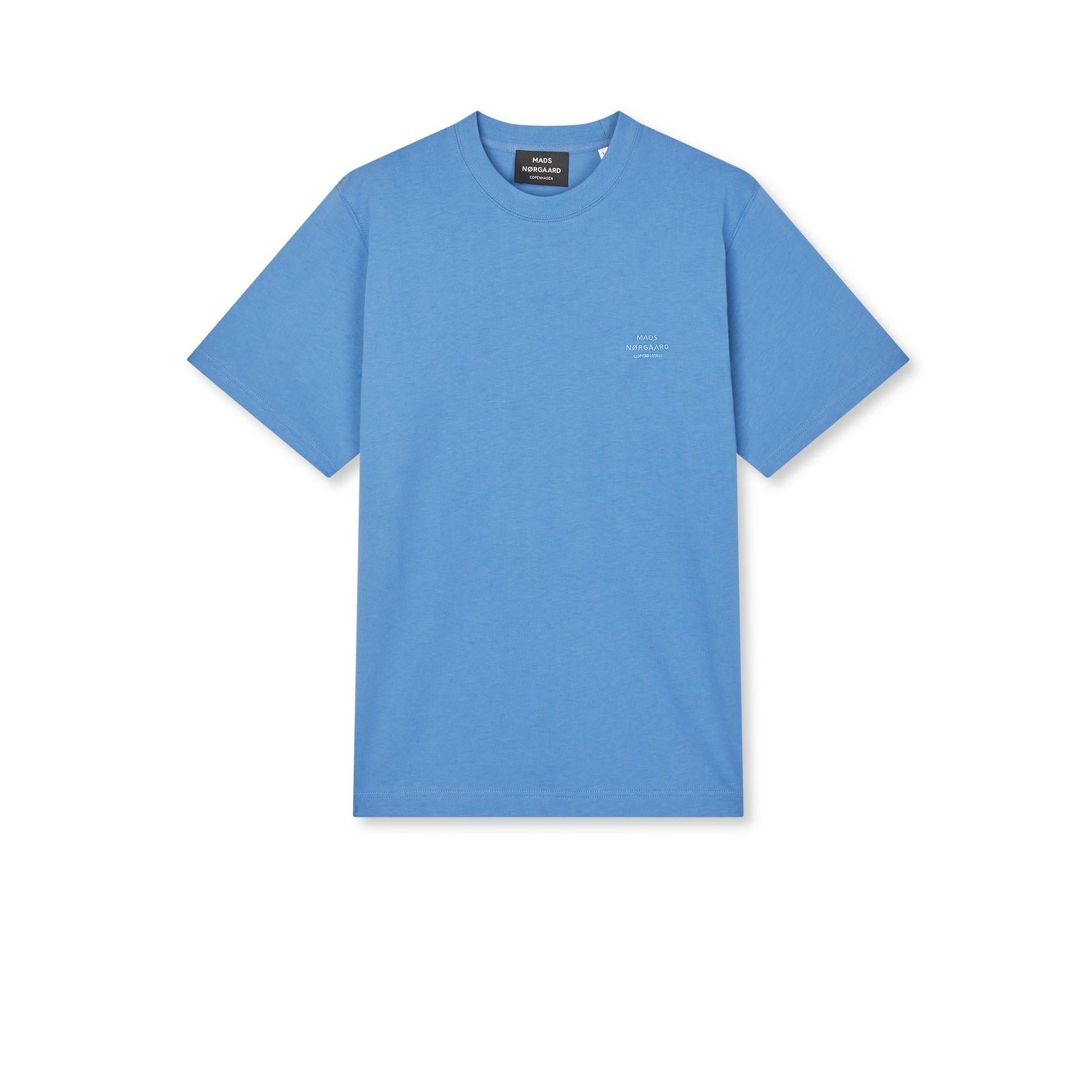 Mads Nørgaard, Cotton Jersey Frode Logo Tee FAV, Bright Cobalt-Mads Nørgaard - Herre-Minlillebutik.dk