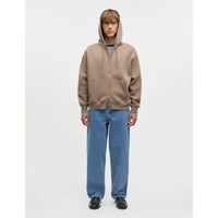 Mads Nørgaard, Standard Luka Hoodie Zip Sweat, Walnut-Mads Nørgaard - Herre-Minlillebutik.dk
