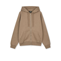 Mads Nørgaard, Standard Luka Hoodie Zip Sweat, Walnut-Mads Nørgaard - Herre-Minlillebutik.dk