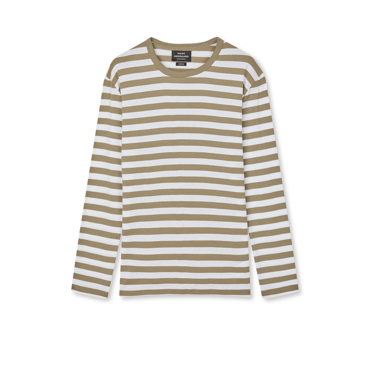Mads Nørgaard, Mid Rib Tobias Tee LS, Overland Trek/White-Mads Nørgaard - Herre-Minlillebutik.dk