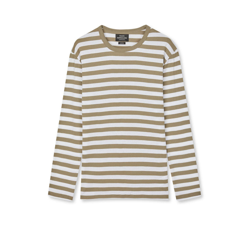 Mads Nørgaard, Mid Rib Tobias Tee LS, Overland Trek/White-Mads Nørgaard - Herre-Minlillebutik.dk