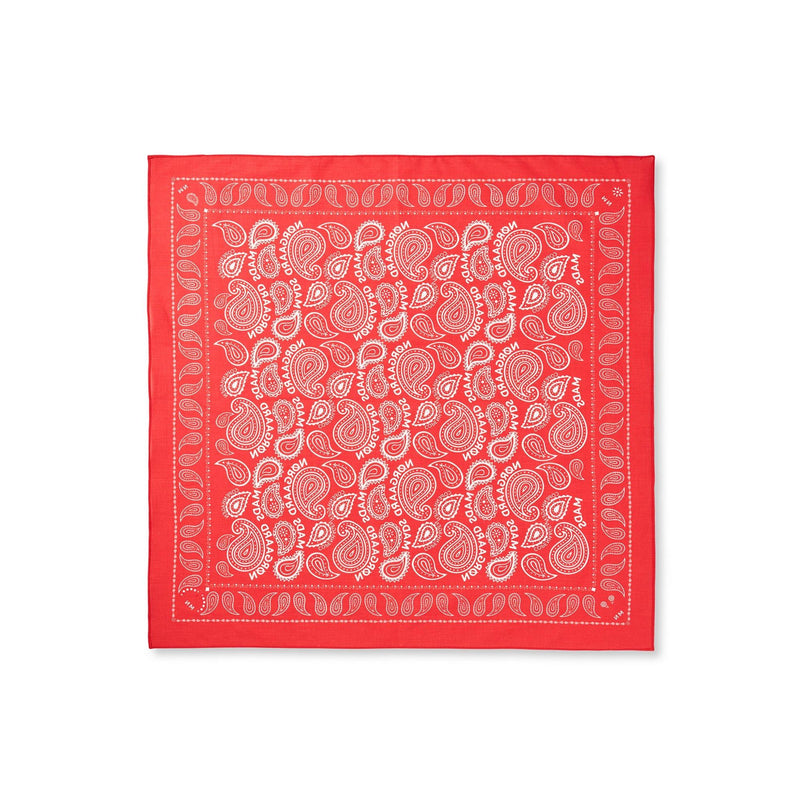 Mads Nørgaard, Soft Cotton Paisley Scarf Solid, Fiery Red-Mads Nørgaard-Minlillebutik.dk