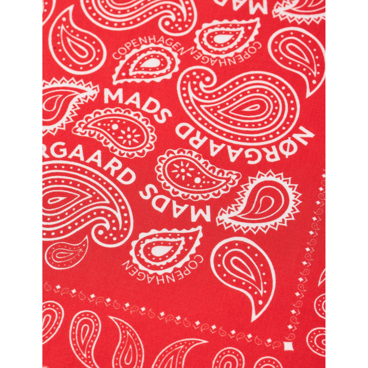 Mads Nørgaard, Soft Cotton Paisley Scarf Solid, Fiery Red-Mads Nørgaard-Minlillebutik.dk