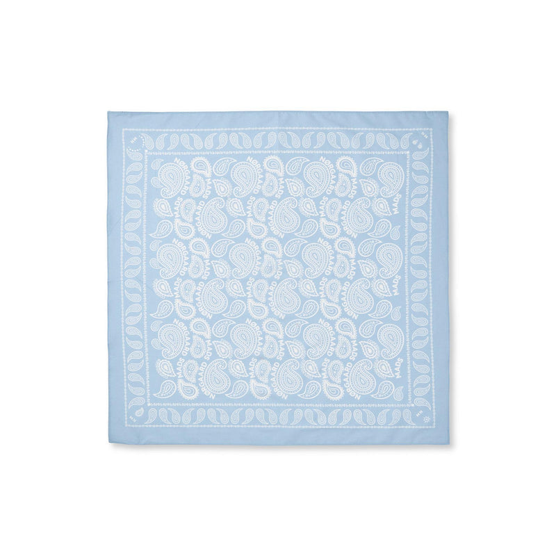 Mads Nørgaard, Soft Cotton Paisley Scarf Solid, Cashmere Blue-Mads Nørgaard-Minlillebutik.dk