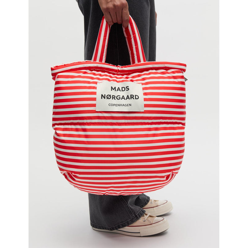 Mads Nørgaard, Light Ripstop Pillow Back AOP, Fiery Red/Vanilla Ice-Mads Nørgaard - Dame-Minlillebutik.dk