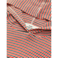Mads Nørgaard, 2x2 Cotton Stripe Tutti Hood, Fiery Red/Vanilla Ice-Mads Nørgaard - Dame-Minlillebutik.dk