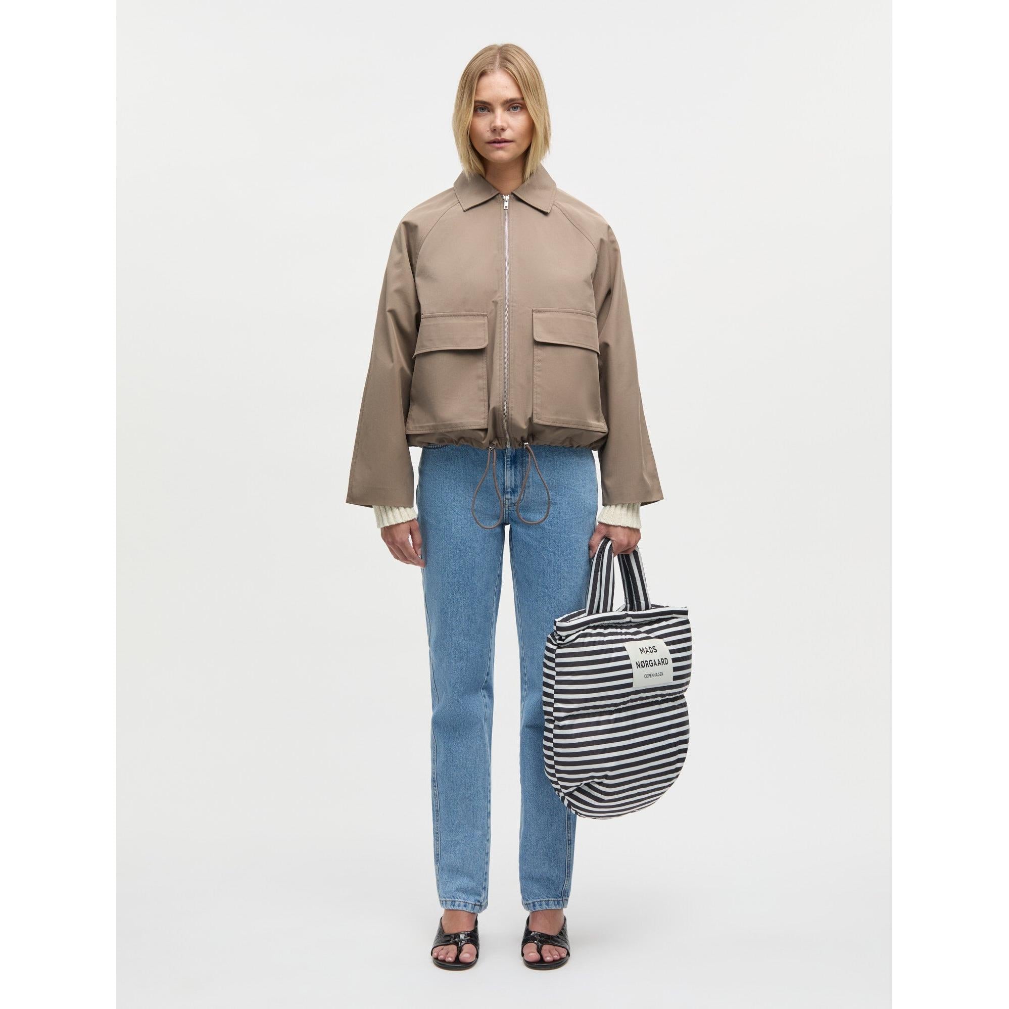 Mads Nørgaard, Cotton Pol Delish Jacket, Walnut-Mads Nørgaard - Dame-Minlillebutik.dk