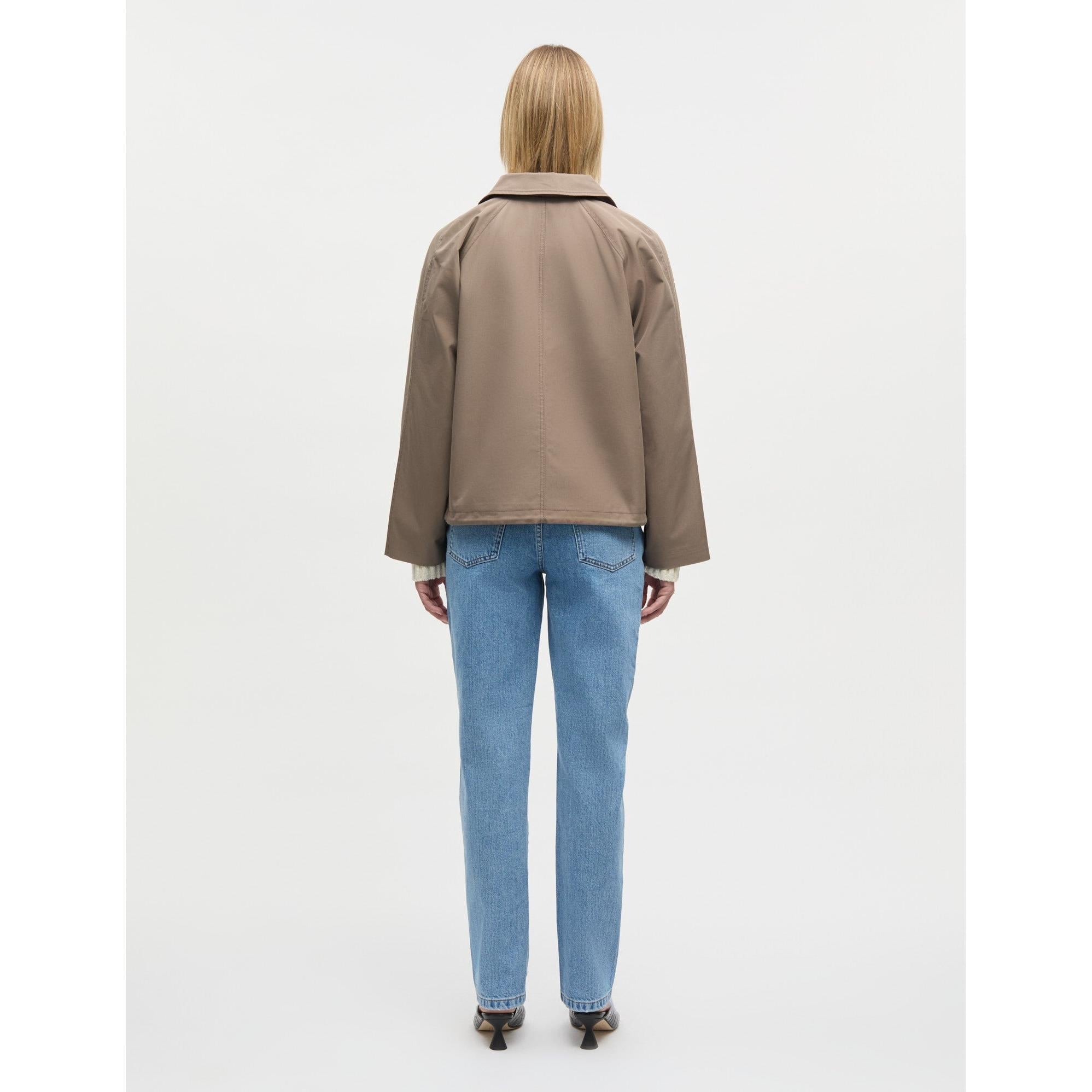 Mads Nørgaard, Cotton Pol Delish Jacket, Walnut-Mads Nørgaard - Dame-Minlillebutik.dk