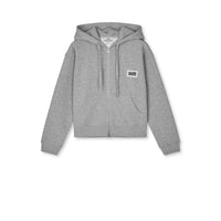 Mads Nørgaard, Standard Bobo Hood Sweatshirt, Grey Melange-Mads Nørgaard - Dame-Minlillebutik.dk