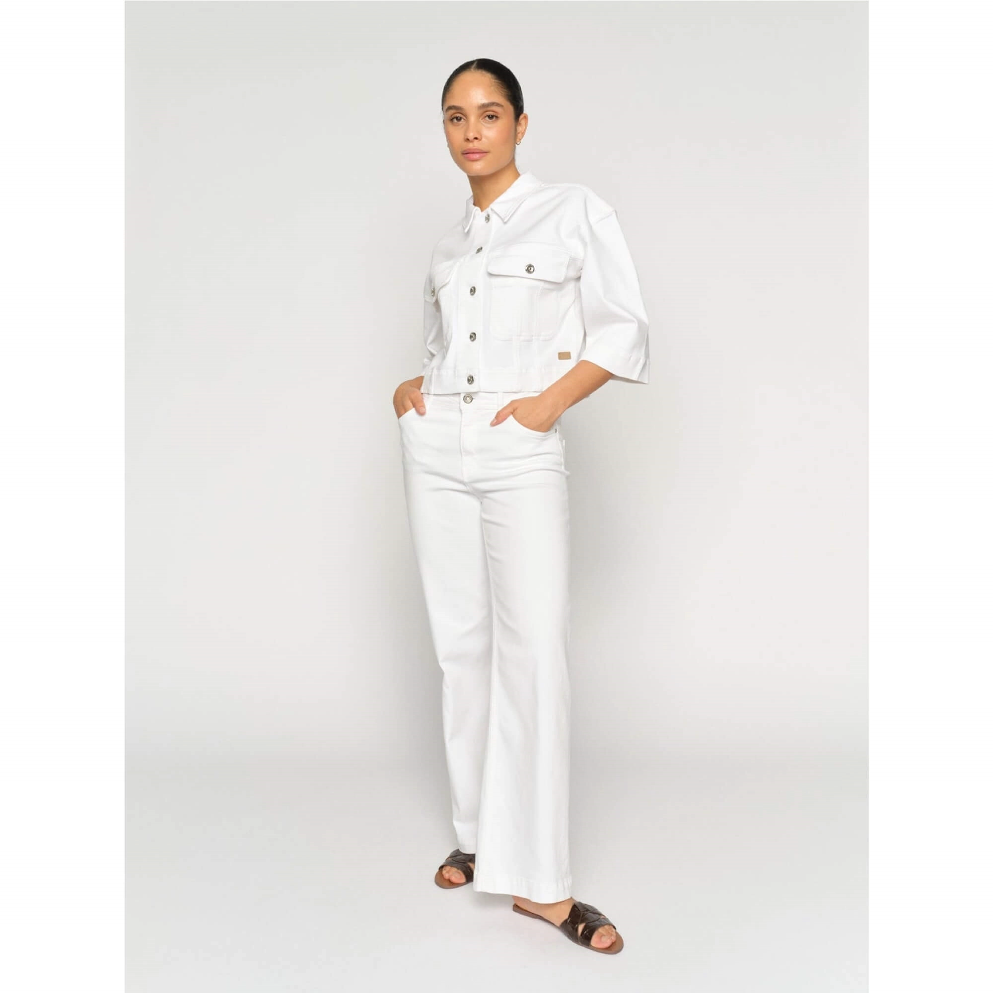 Mos Mosh, Dara Deluxe Jeans, Bright White-Mos Mosh-Minlillebutik.dk