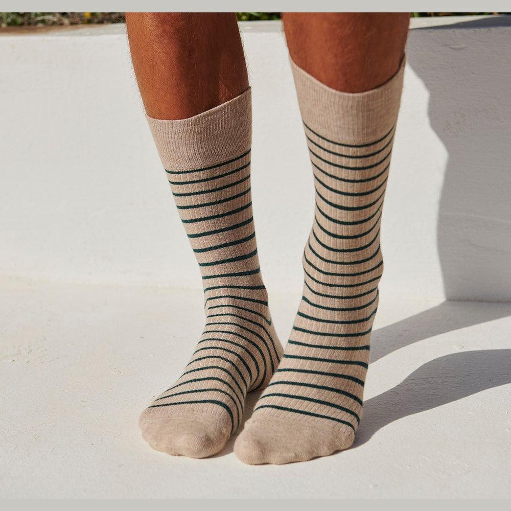 MP Men, Knud Socks, Beige Melange-MP Strømper-Minlillebutik.dk