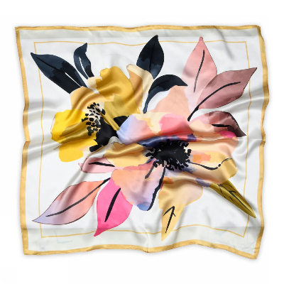 MP, Raelyn Silk Scarf, Cream-MP Strømper-Minlillebutik.dk
