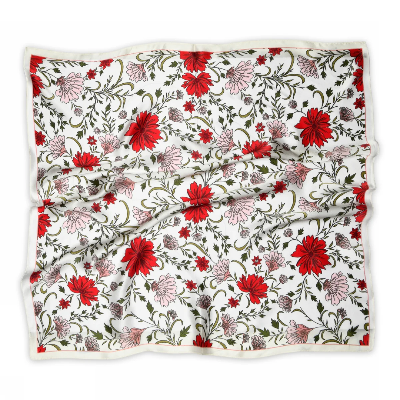 MP, Sylvie Silk Scarf, Cream-MP Strømper-Minlillebutik.dk