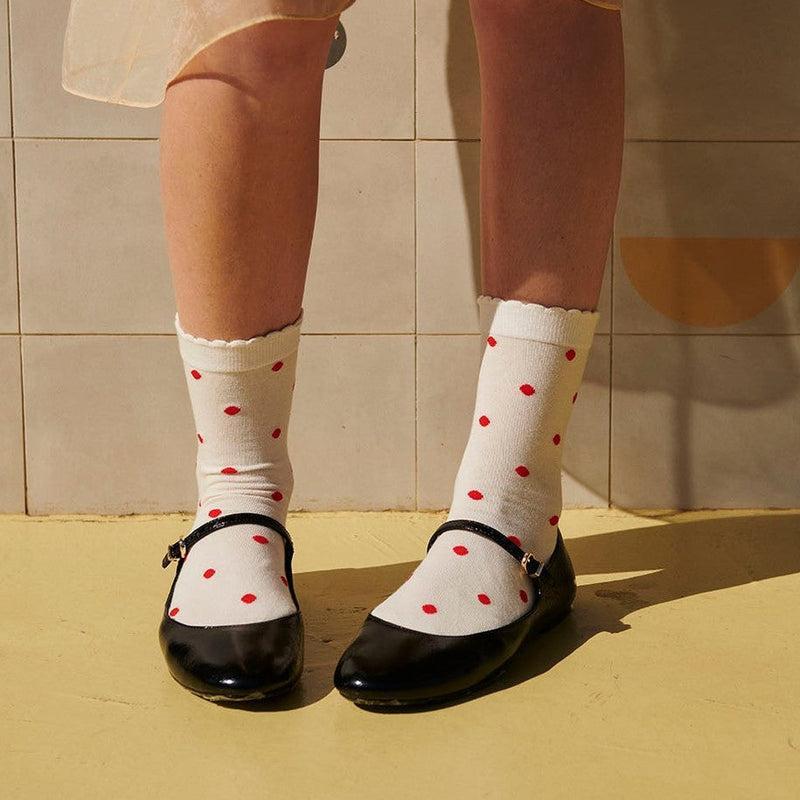 MP Women, Etta Socks, Tomato-MP Strømper-Minlillebutik.dk