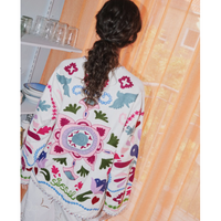 Sissel Edelbo, Maggie Jacket, Organic Cotton, Flower Festival, One Size-Sissel Edelbo-Minlillebutik.dk