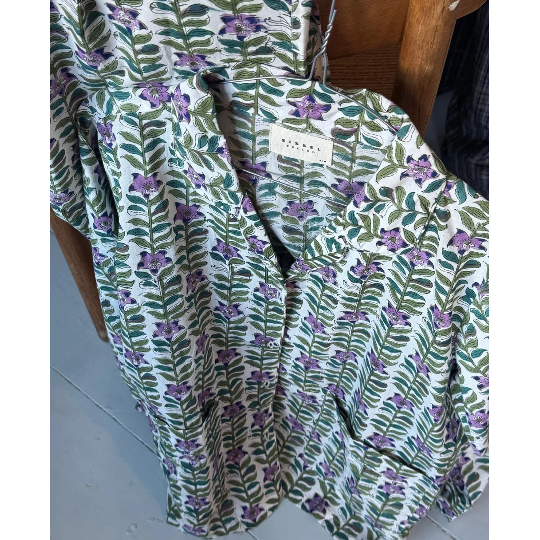 Sissel Edelbo, Nuit Pyjamas Set, Organic Cotton, Lavender Flower-Sissel Edelbo-Minlillebutik.dk