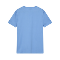 Mos Mosh Gallery, Perry O-SS Tee, Silver Lake Blue-Mos Mosh Gallery-Minlillebutik.dk