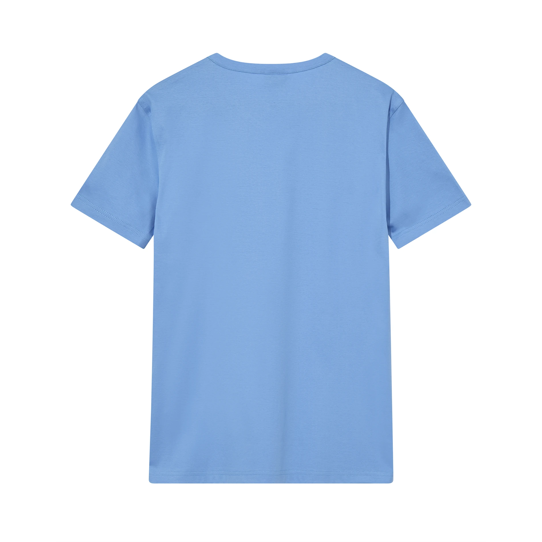 Mos Mosh Gallery, Perry O-SS Tee, Silver Lake Blue-Mos Mosh Gallery-Minlillebutik.dk