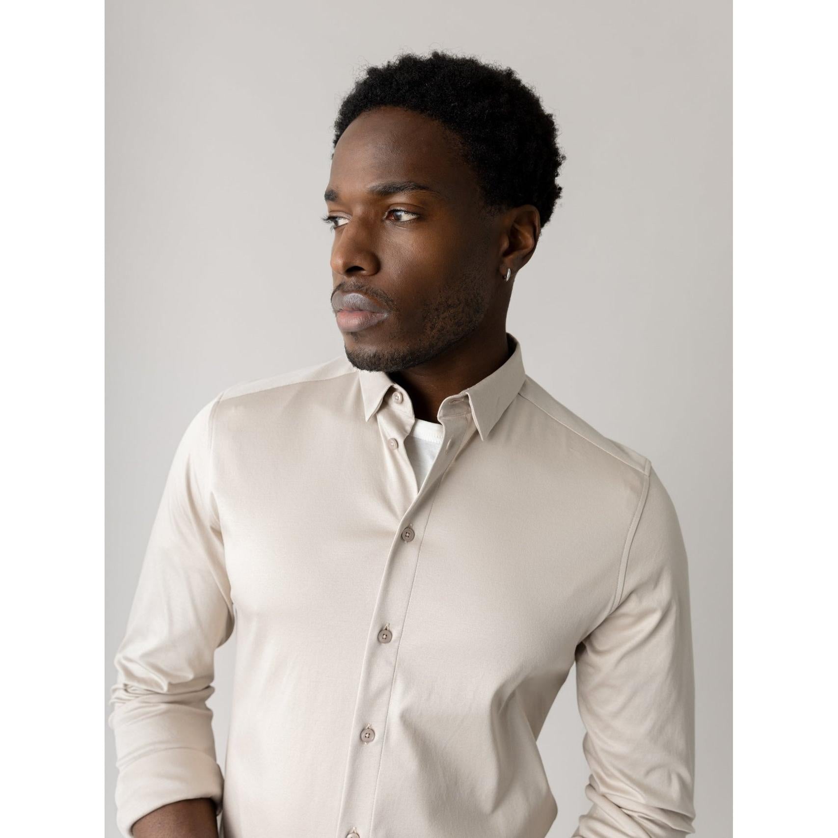 Mos Mosh Gallery, Marco Jersey Shirt, Chateau Gray-Mos Mosh Gallery-Minlillebutik.dk