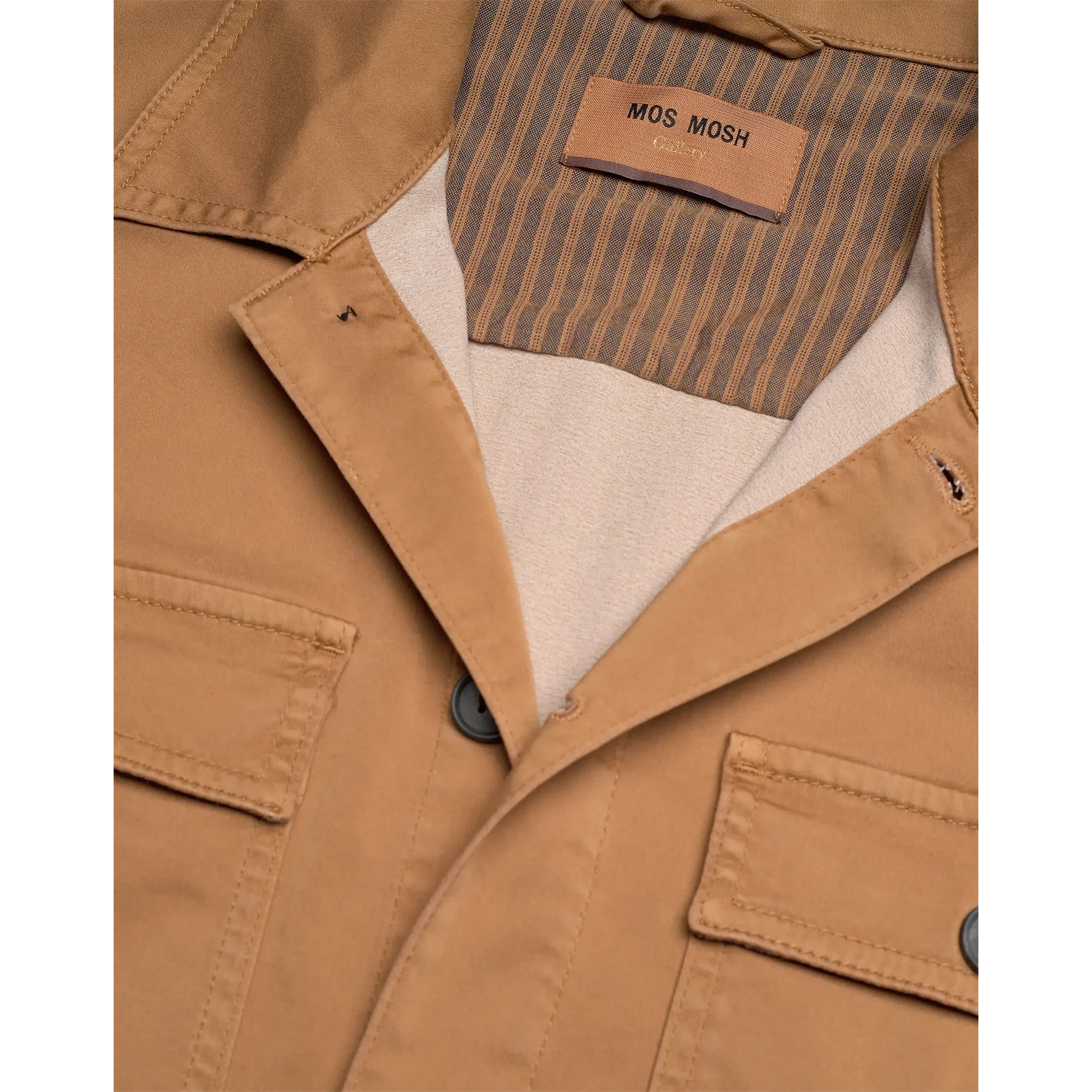 Mos Mosh Gallery, Matteo Soft Overshirt, Toasted Coconut-Mos Mosh Gallery-Minlillebutik.dk