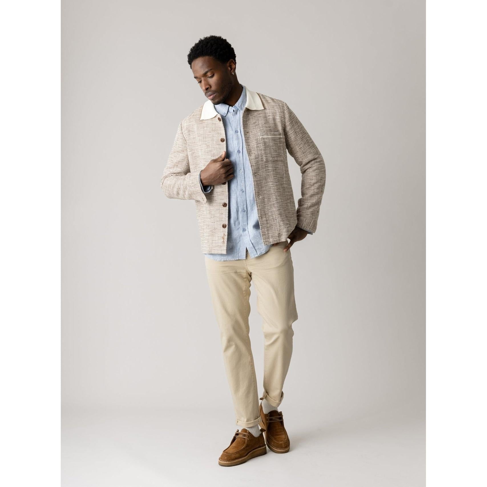 Mos Mosh Gallery, Andy Soft Twill Pant, Ecru-Mos Mosh Gallery-Minlillebutik.dk