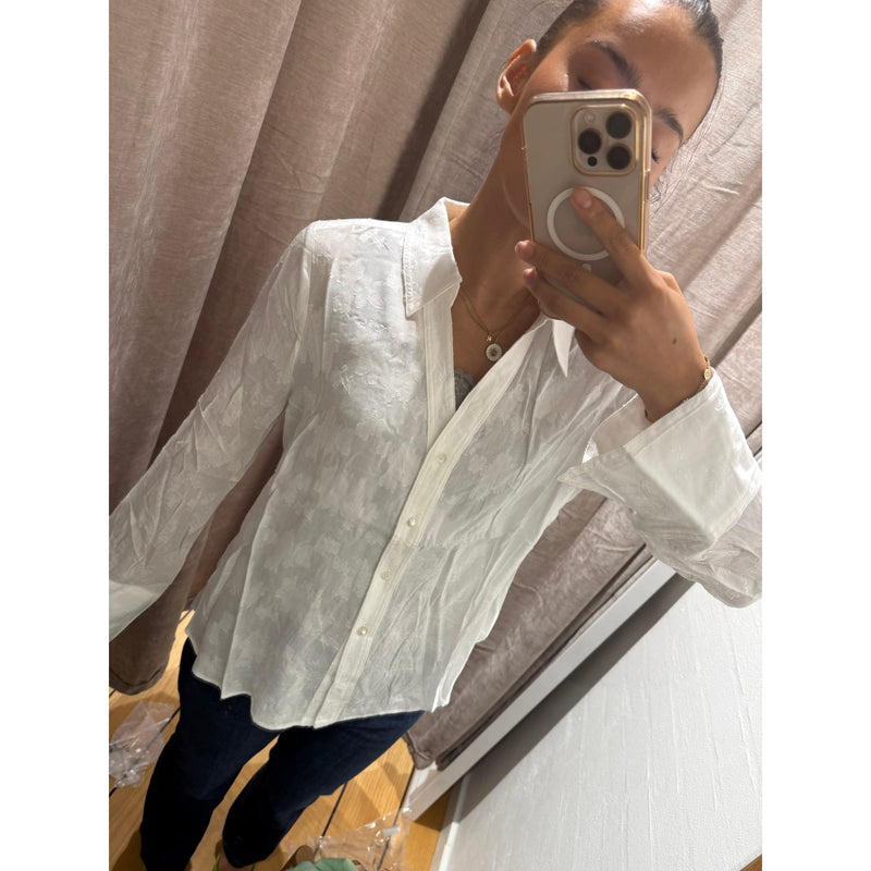 Nümph, Nutasha Bluse, Cloud Dancer-Nümph-Minlillebutik.dk