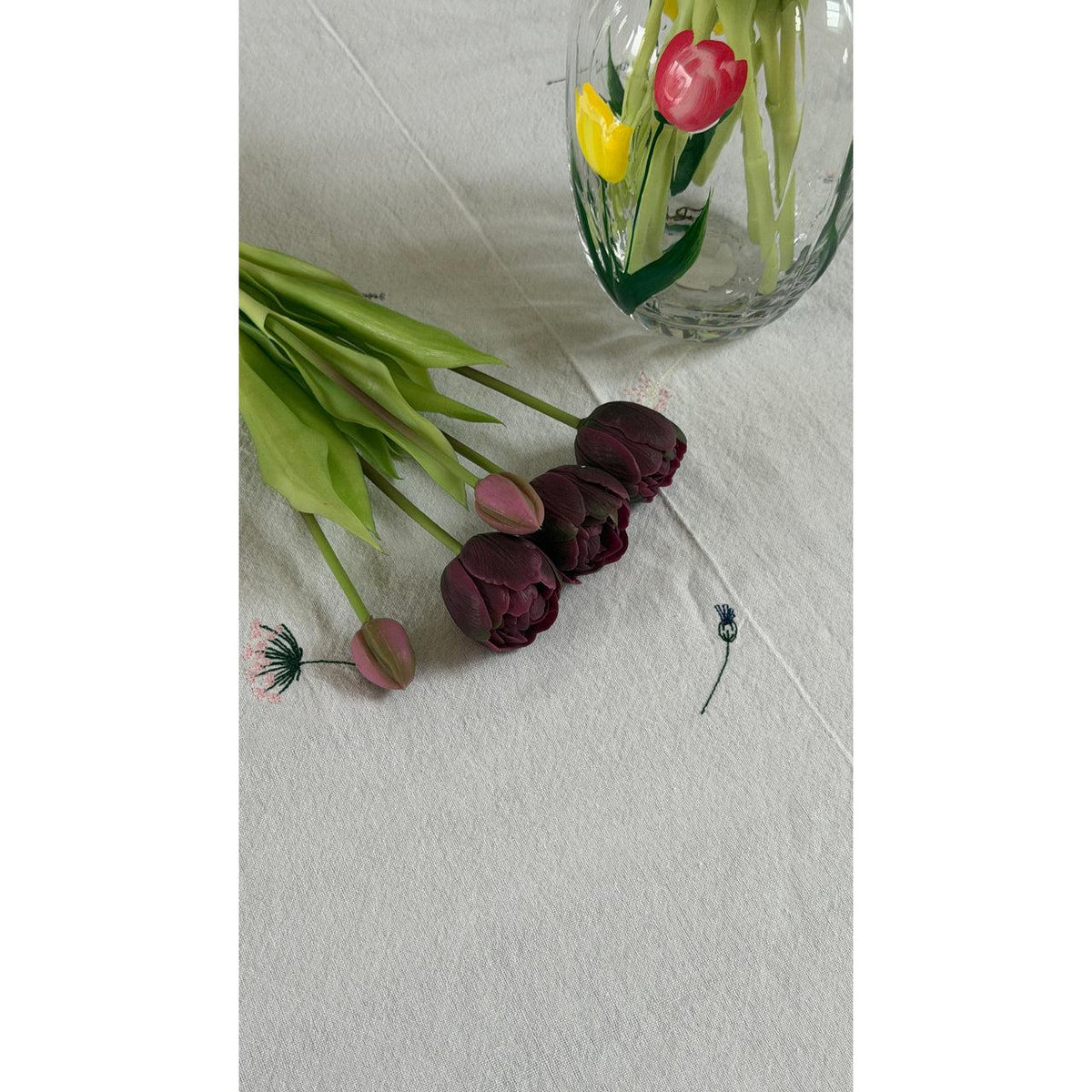 Barbara, Buket, Tulipaner/Phytolacca, Lilla-Barbara-Minlillebutik.dk