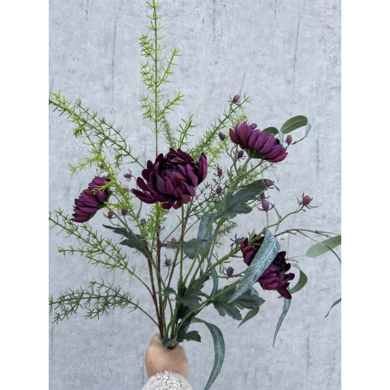 Barbara, Chrysanthemum, Purple, H 83 cm-Barbara-Minlillebutik.dk