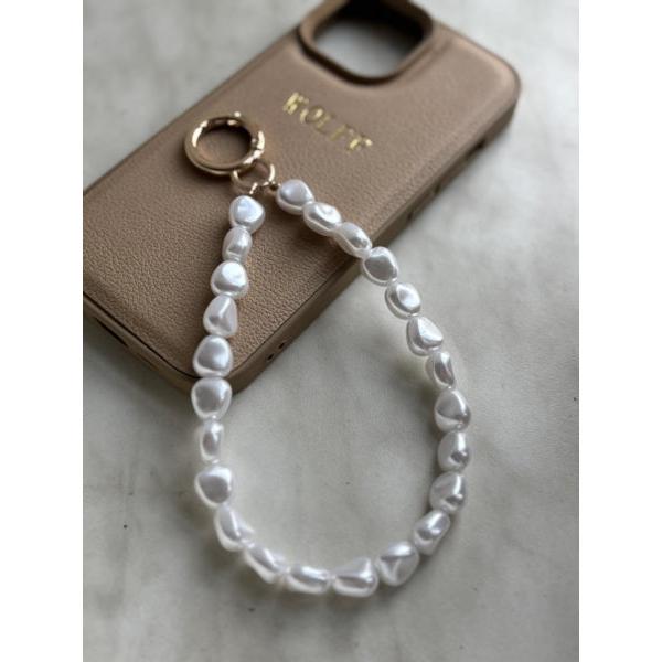 Wolff Jewelry, Pearl Phone Chain, White-frk Wolff Jewlery-Minlillebutik.dk