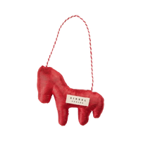 Sissel Edelbo Indian Horse Ornament, Metallic Red