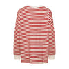 Tiffany, Inga Oversize bluse, Red/White