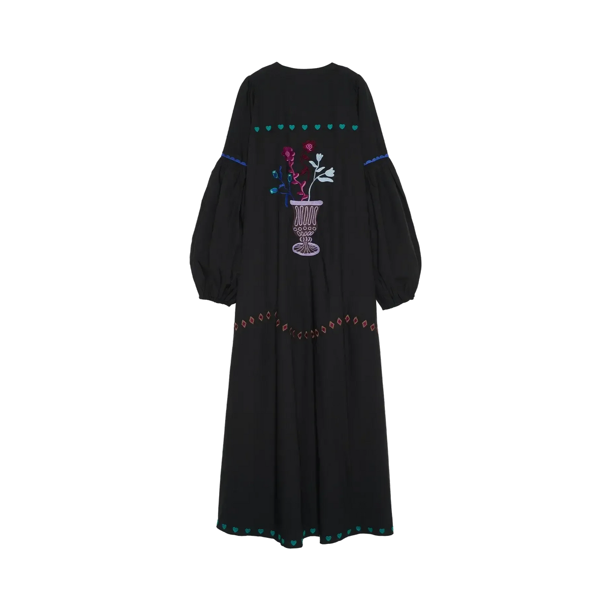 Sissel Edelbo, Irma Dress, Organic Cotton, Black, ONESIZE-Sissel Edelbo-Minlillebutik.dk