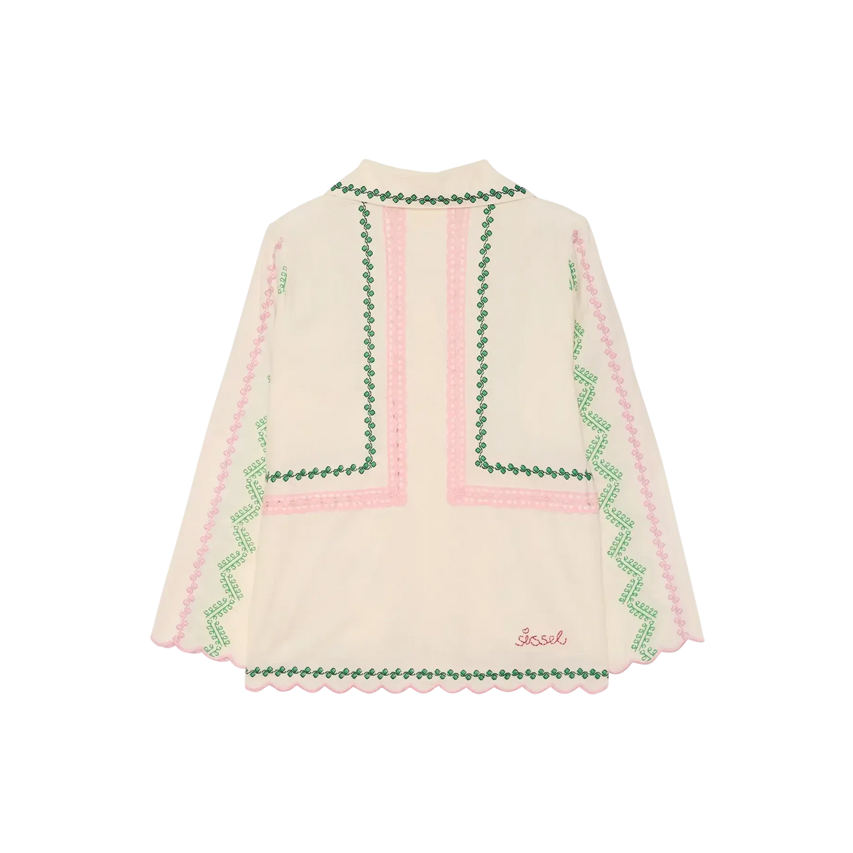 Sissel Edelbo, Jia Shirt, Organic Cotton Cream-Sissel Edelbo-Minlillebutik.dk