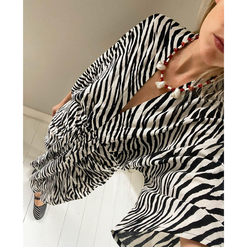 Sissel Edelbo, Juno Dress, Zebra-Sissel Edelbo-Minlillebutik.dk
