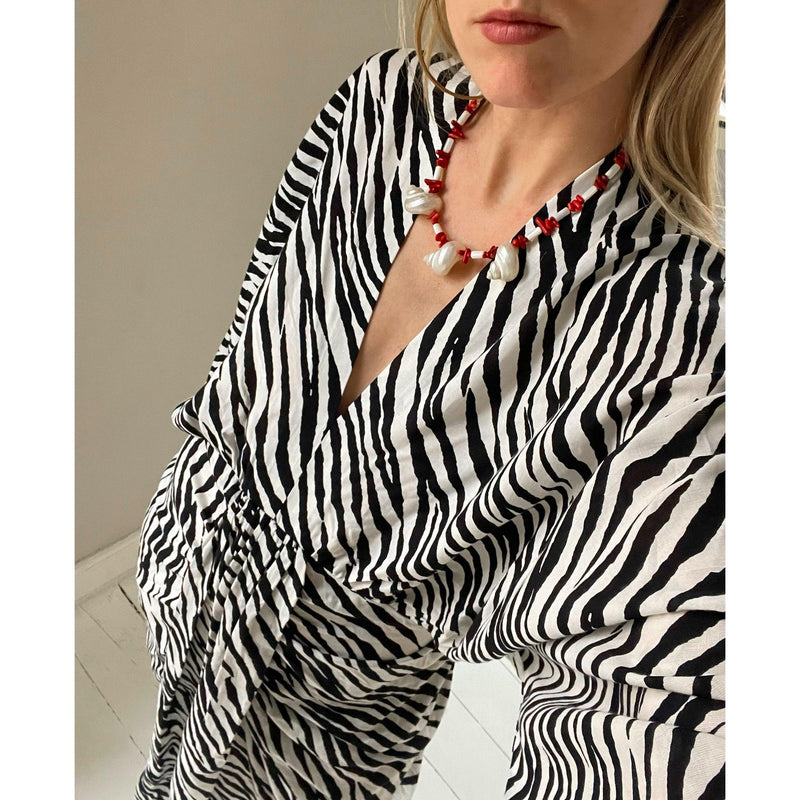 Sissel Edelbo, Juno Dress, Zebra-Sissel Edelbo-Minlillebutik.dk