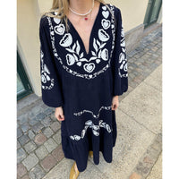 Sissel Edelbo, Kamma Dress, Navy-Sissel Edelbo-Minlillebutik.dk