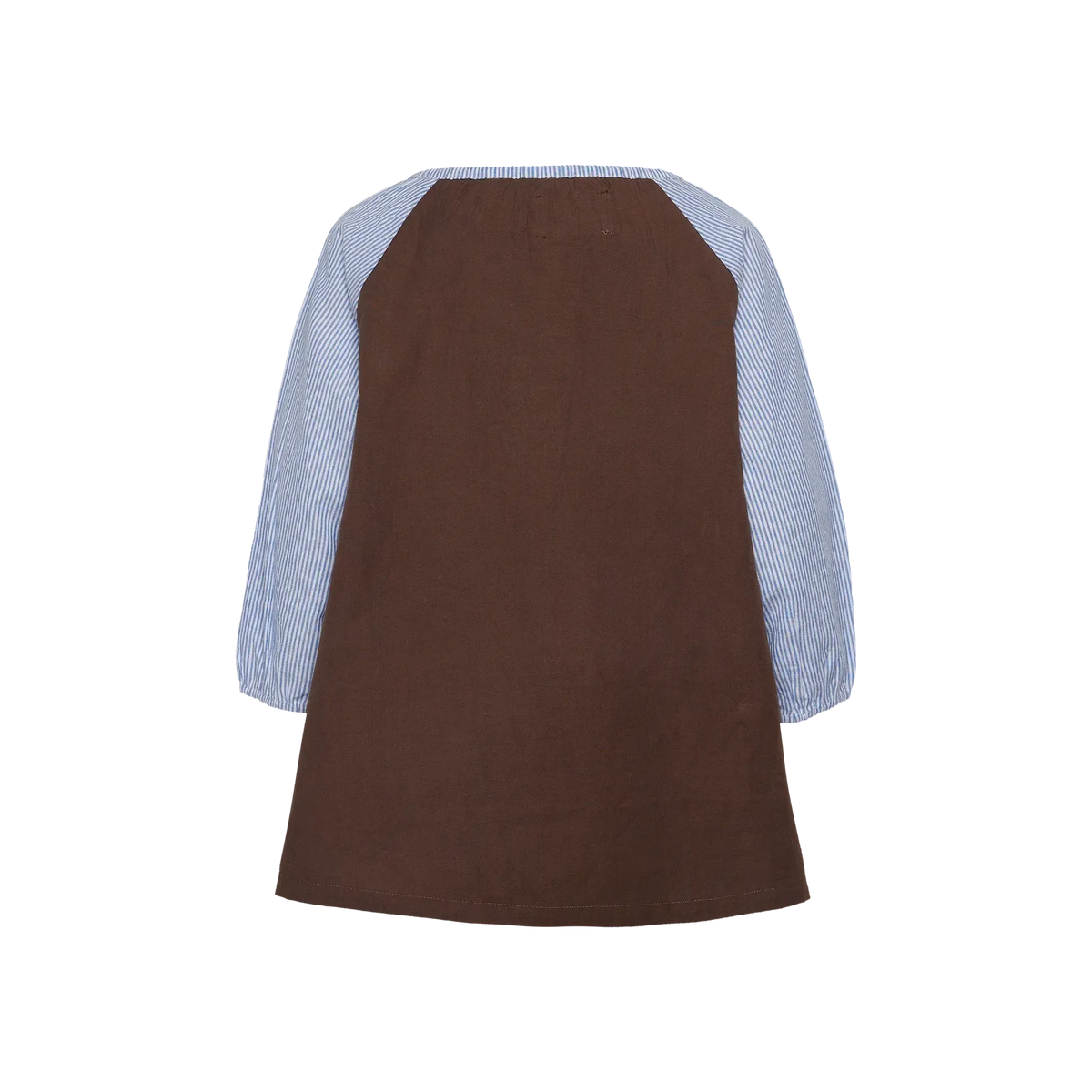 Sissel Edelbo, Karin MINI Organic Cotton Dress, Brown Application-Sissel Edelbo Mini-Minlillebutik.dk