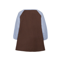 Sissel Edelbo, Karin MINI Organic Cotton Dress, Brown Application-Sissel Edelbo Mini-Minlillebutik.dk