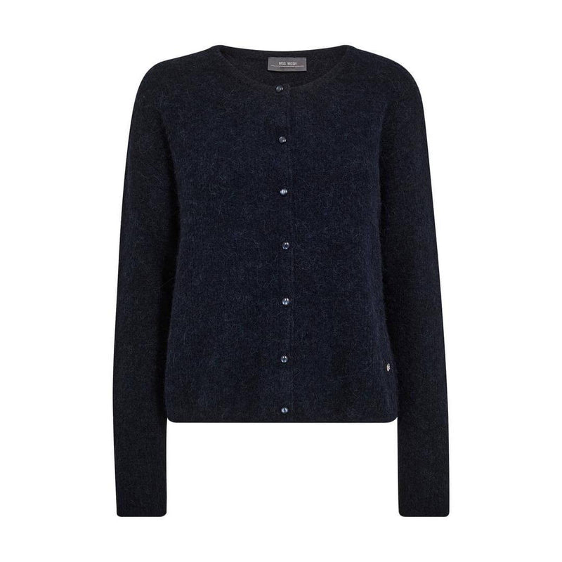 Mos Mosh, MMAlmine Knit Cardigan, Salute Navy-Mos Mosh-Minlillebutik.dk