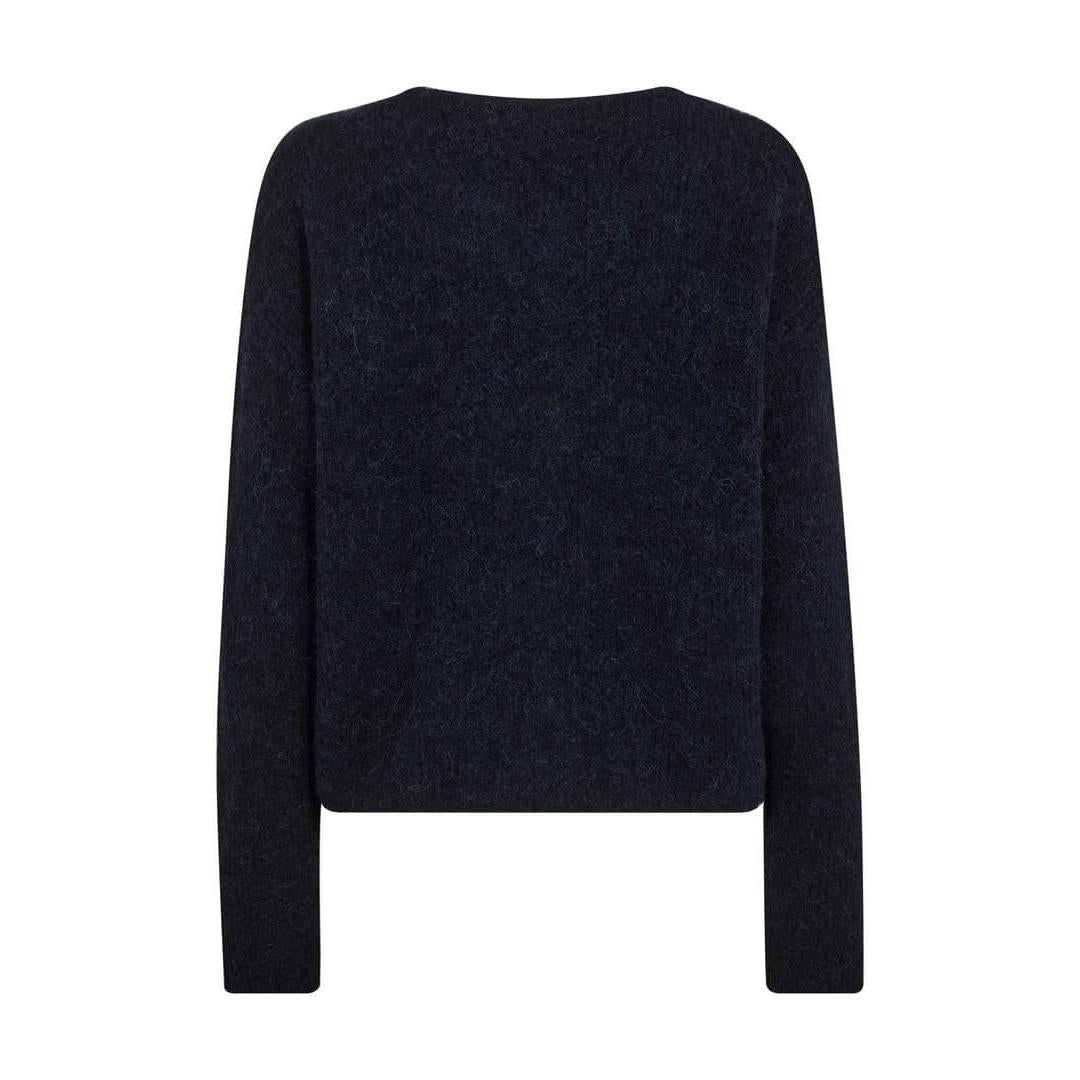 Mos Mosh, MMAlmine Knit Cardigan, Salute Navy-Mos Mosh-Minlillebutik.dk