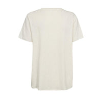 Mos Mosh, MMFiona O-SS Embroidery Tee, Ecru