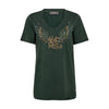 Mos Mosh, Faye O-SS Tee, Dark Pine