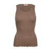 Mos Mosh, Elaine Seamless Tank Top, Pine Bark-Mos Mosh-Minlillebutik.dk