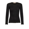 Mos Mosh, Elaine O-LS Seamless Tee, Black