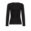 Mos Mosh, Elaine O-LS Seamless Tee, Black