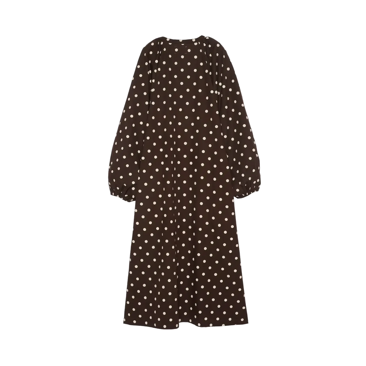Sissel Edelbo, Lara Dress, Organic Cotton, Brown Dot, ONESIZE-Sissel Edelbo-Minlillebutik.dk