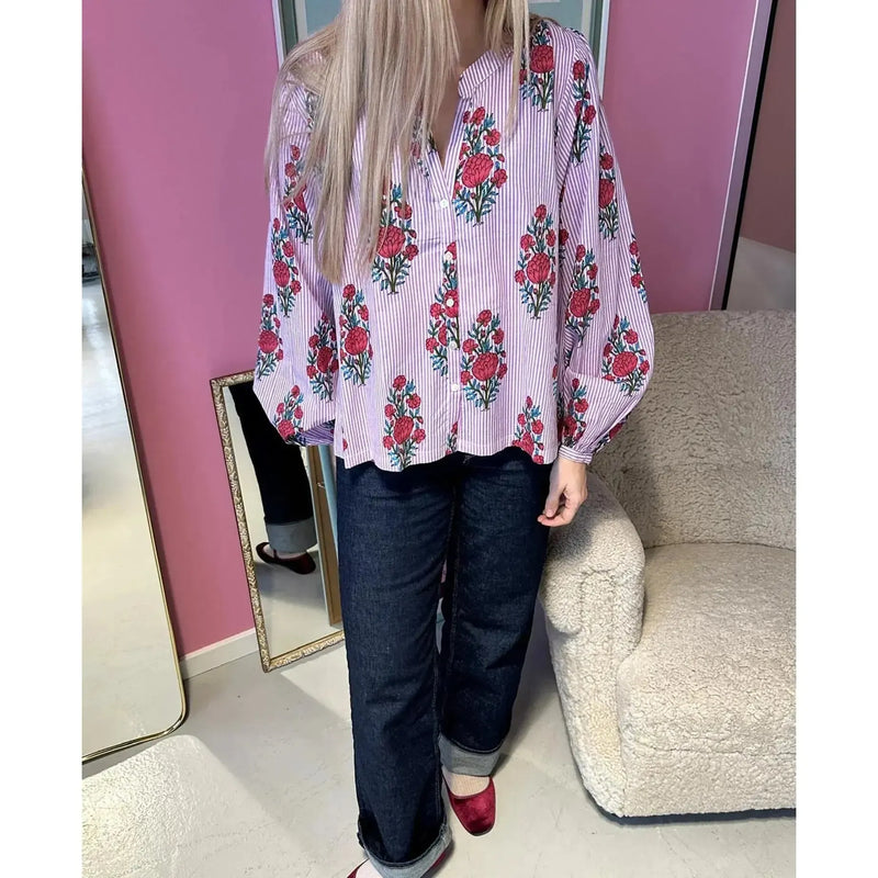 Sissel Edelbo, Lara Top, Poetic Puple-Sissel Edelbo-Minlillebutik.dk